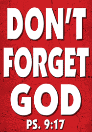 DON'T FORGET GOD