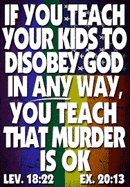 IF YOU TEACH YOUR KIDS TO DISOBEY GOD IN ANY WAY, YOU TEACH THAT MURDER IS OK